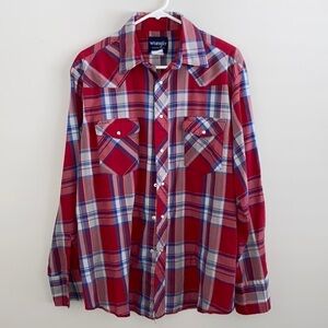 Wrangler vintage 90’s button down shirt